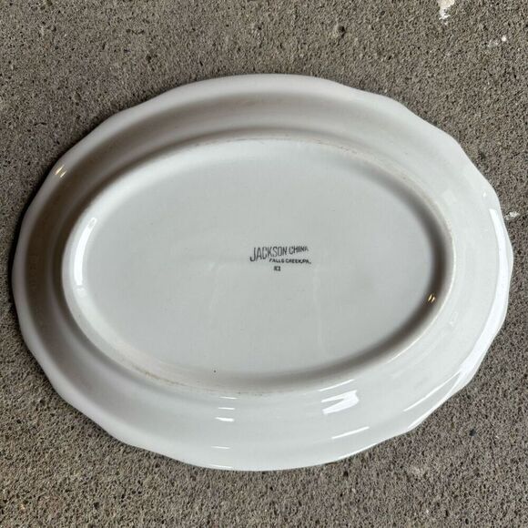 Jackson China Falls Creek Pa 9” x 7 1/4” Platter - Picture 4 of 5